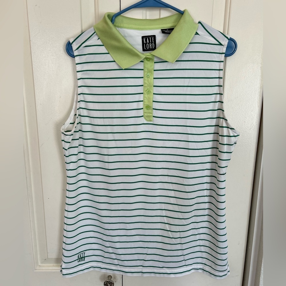 Kate Lord Sleeveless  Athletic Golf Type Blouse Size  XL